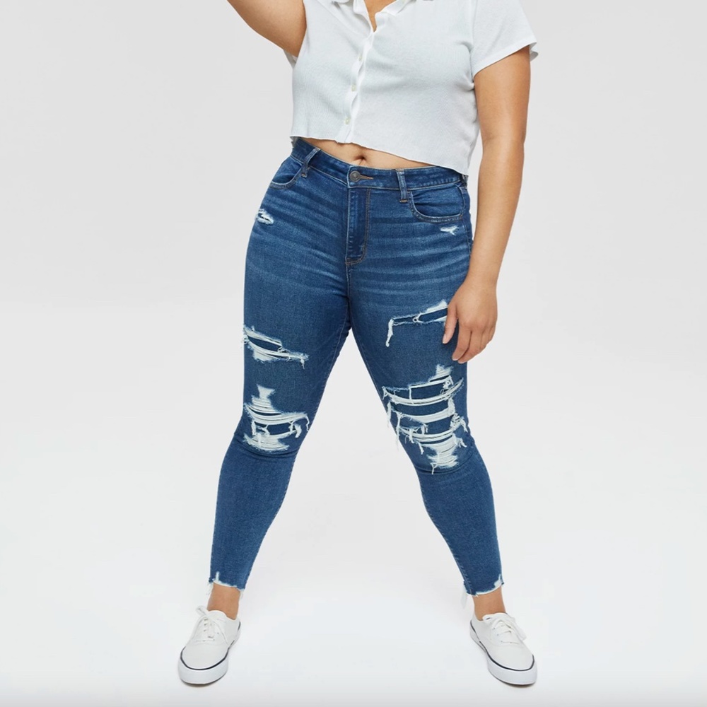 AE Ne(x)t Level Patched High-Waisted Jegging